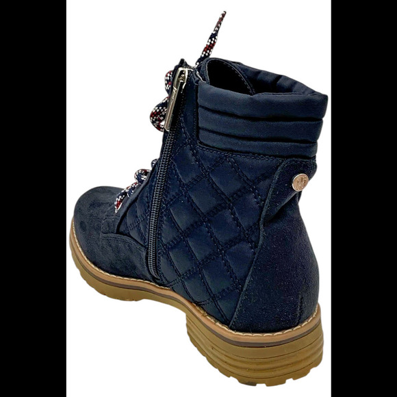 Tommy Hilfiger Women's Twonella Lace Up Ankle Boots Navy - Medium - Picture 3 of 3